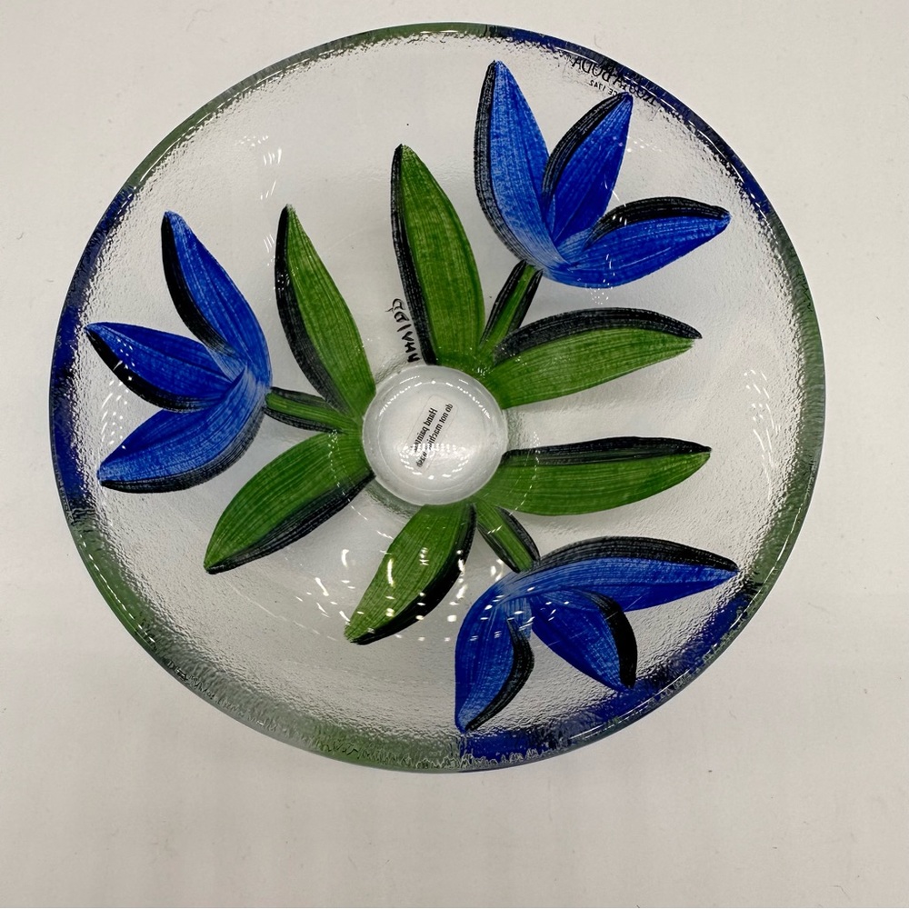 Kosta Boda Hand Painted Tulip Bowl